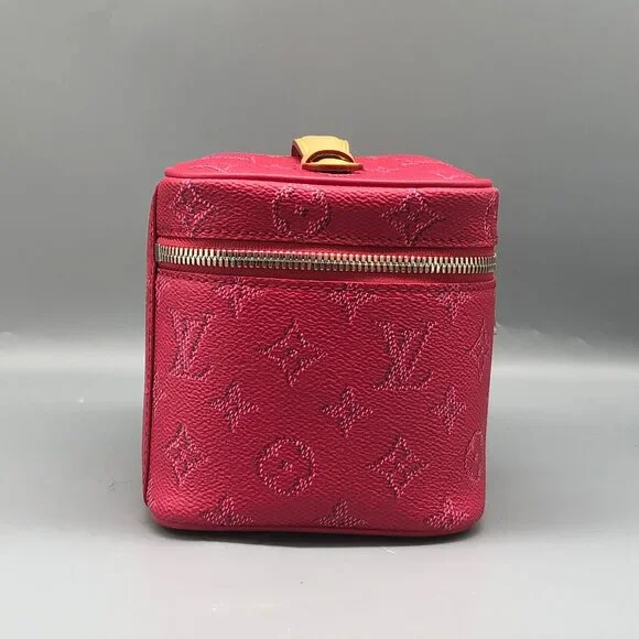 Louis Vuitton Nice Mini Monogram Empreinte Pink Vanity Case Bag - Picture 3 of 15